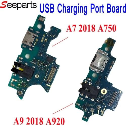 For Samsung Galaxy A7 2018 A750 USB Charging Port For Samsung A9 2018 A9s SM-A920 Charger Port Dock Plug Connector Board