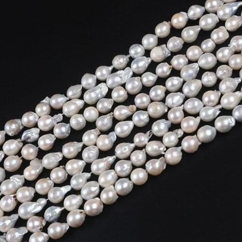 10-11mm Cultured Freshwater Nucleated Baroque Pearl Wholesale Pearls
