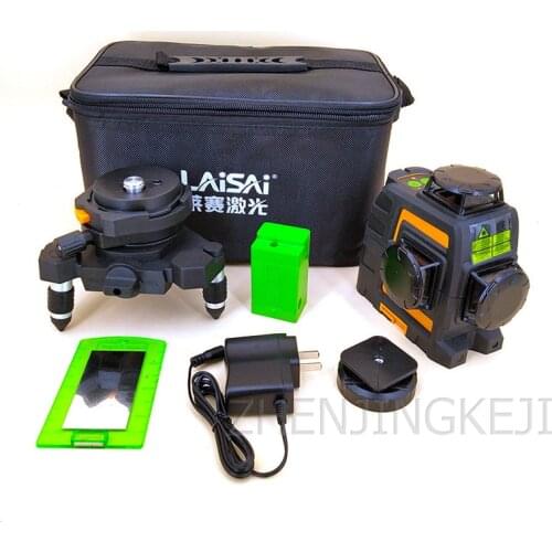 12 Lines Green Light Spirit Level Automatic Wiring Decoration Efficient Building Portable High Precision Infrared Wall Sticker