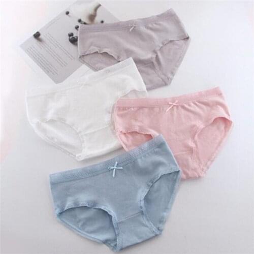 6 Fashion Cotton panties womens Childrens Girls Underwear Kids shorts priefs Comfort Multi-color SQ-981-6P