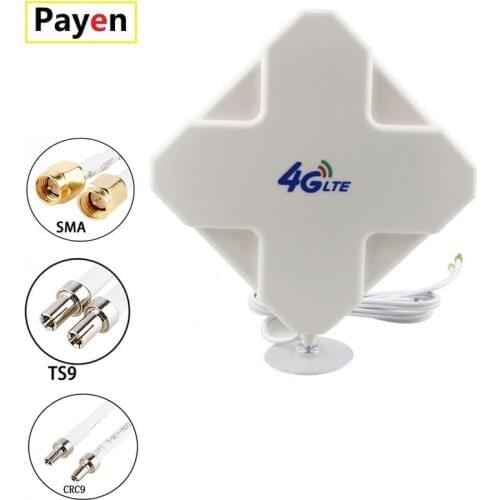 PAYEN Antenna 4G LTE Antenna High Gain 35dBi Dual Cable SMA TS9 CRC9 Connector Antenna for 3G 4G Router Modem