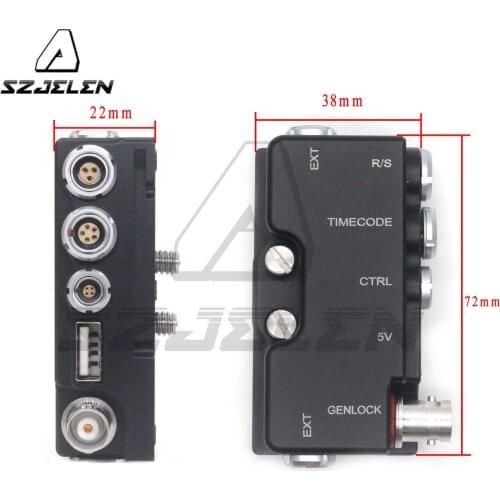 B-Box RED KMODO EXT9-pin splitter-R/S (3pin Fischer) Time code (0B 5pin) CTRL (00B 4pin) 5V(USB) Genlock (BNC)Multi-function box