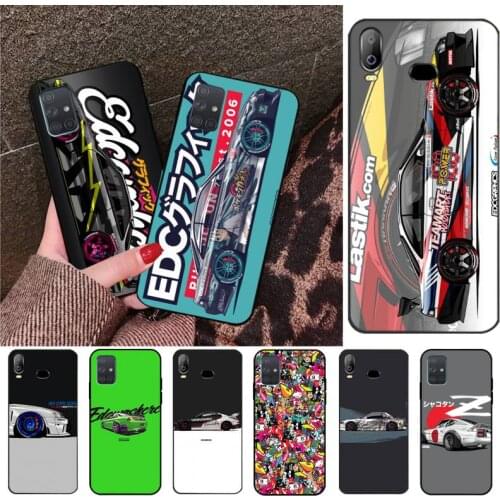 PENGHUWAN Tokyo JDM Drift Sport Car Black Phone Case For Samsung Galaxy A21S A01 A11 A31 A81 A10 A20 A30 A40 A50 A70 A80 A71 A51