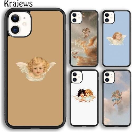Krajews Angels Aesthetic Aesthetics Phone Case Cover For iPhone 5s SE 2020 6s 7 8 plus X XS XR 11 12 mini pro max coque Shell