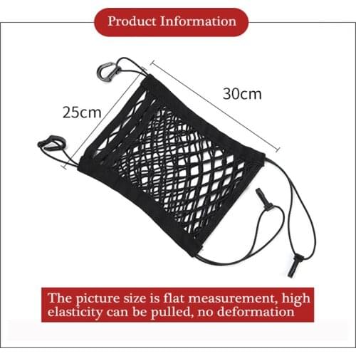 Car Seat Elastic String Net Pocket Universal Storage Bag Pocket Auto Seat Bag Protective Net Car Interior Decoration For All Car