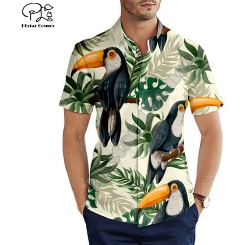 PLstar Cosmos Hawaiian Beach Shirts Fruit Food NewFashion Pullover 3DPrint Summer Funny Collar Shirt Short Sleeve Casual Tees N8