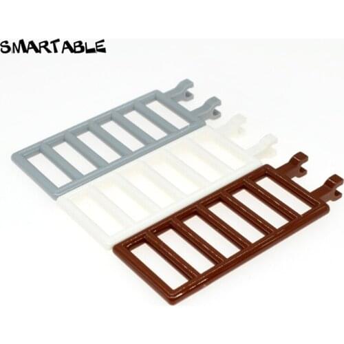 Smartable Bar 7x3 with Double Clips (Ladder) Building Blocks Brick MOC Parts Toys For Kids Compatible City 6020 20pcs/lot