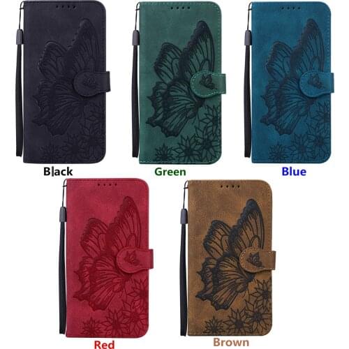 Retro Flip Leather Phone Case For XiaoMi 11 10T Lite POCO F3 X3 M3 RedMi 8 8A 9 9A Note 10 9 8 9T Pro Butterfly Book Cover