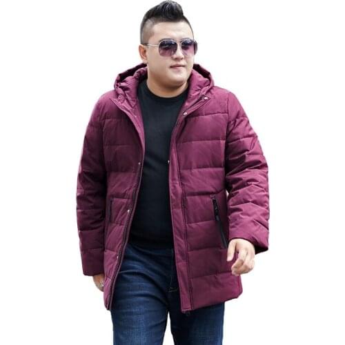 Winter Jacket For Men Large size L-12XL 13XL Loose Hooded Warm coat, Mens Dark blue jacket Winter coat