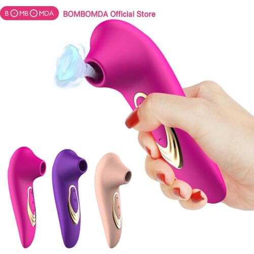 Blowjob Sex Toys Sucking Vibrator Clit Sucker Vibromasseur Nipple Clitoral Vibrator Silicone Licking Sex Toys for Women Vagina