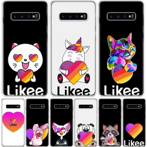 Fashion Likee cat bear love heart Phone Case For Samsung Galaxy S10 S21 S20 FE Ultra Note 10 9 8 S9 S8 S7 Plus Lite Pro + J4 J6