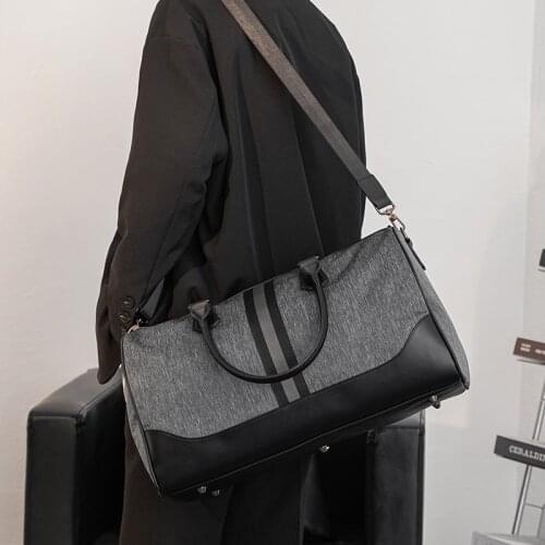 Mens Travel Bag Shoulder Hand Tote Bags for Men Large Capacity Gym Luggage Duffle Bag Leather Handbags Weekend Travel Totes Sac