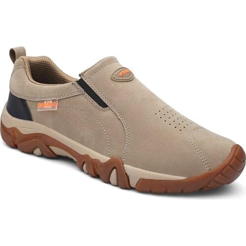 2020New High Quality Brand Men Shoes Genuine Leather Loafers Breathable Spring Autumn Casual Shoes Outdoor Non Slip Men Sneakers