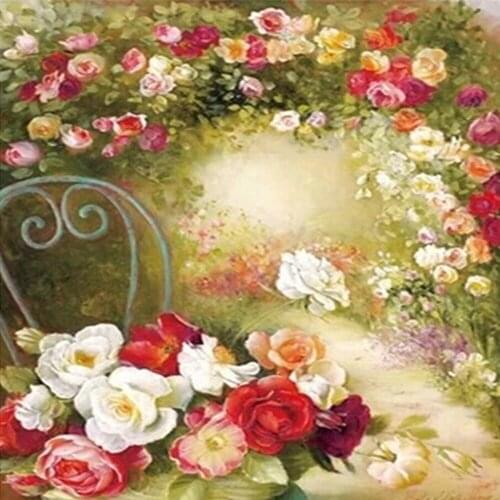Cross Stitch NEW 5d diy diamond painting crystal Rose flowers kits for embroidery with beads resin HandiCraft Diamond Mosaic kit