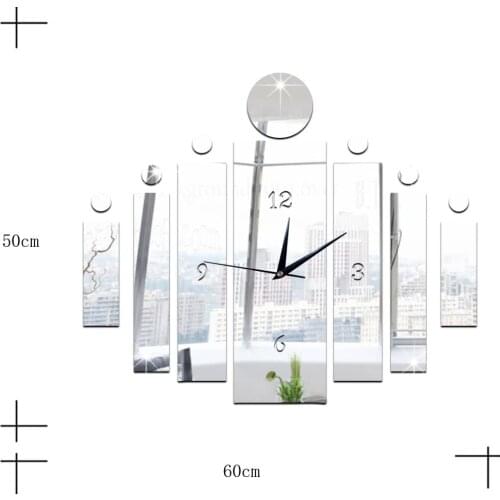 Wall Clock Simple Home Decor Creative Modern Design Art Watch Silent Time