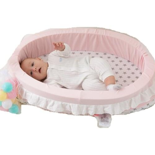 New Movable Newborn Bed Baby Bed Multi-Function Baby Nest Bed For Boys Girls Portable Baby Travel Bed Infant Cotton Cradle Crib