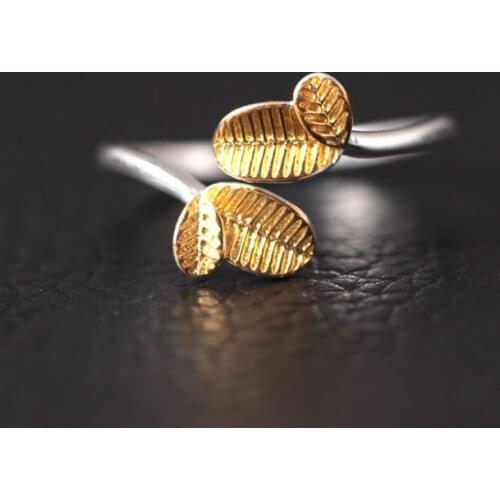 New Trendy Charm Leaf Rings For Women Men Boho Knuckle Party Rings Punk Cocktail Jewelry Girls Gift anillos bijoux