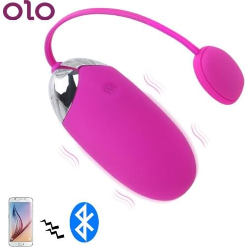OLO 12 Speed Vibrator Silicone Jump Egg Remote control APP Bluetooth Bullet Multi-Speed Clitoral Massager Adult Sex Toy Sex Shop