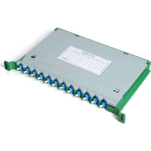 3pcs Fiber Optic Splice Tray LC 12 Core FTTH Fusion Tray APC CATV ODF Cabinet Distribution Tray LC Pigtail factory wholesale