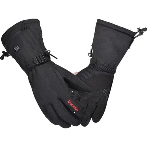 Rechargeable Electric Heated Gloves Waterproof Warm Gloves for Winter Outdoor Skiing Hiking Motorcycle Cycling Hunting