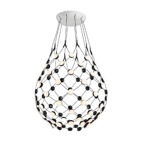 Nordic chandelier personality creative aluminum living room lamp simple modern dining room lamp bedroom study villa LED lamps