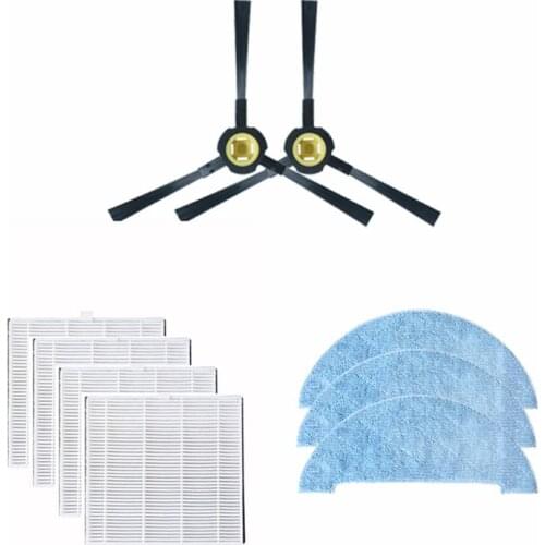 Vacuum Cleaner Replacements Filters Side Brush Dust Cloth Kits For ILIFE V8s Robot