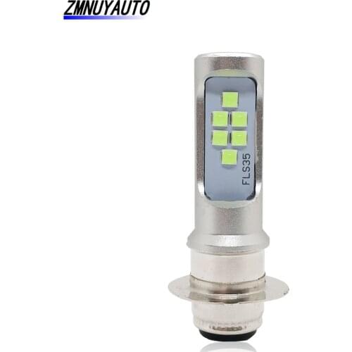 H6M LED Bulb Headlight Motorcycle P15D-25-1 12SMD 3535 T19 P15D Led Moto Scooter Fog Lights Daytime Running Light Ice Blue 12V