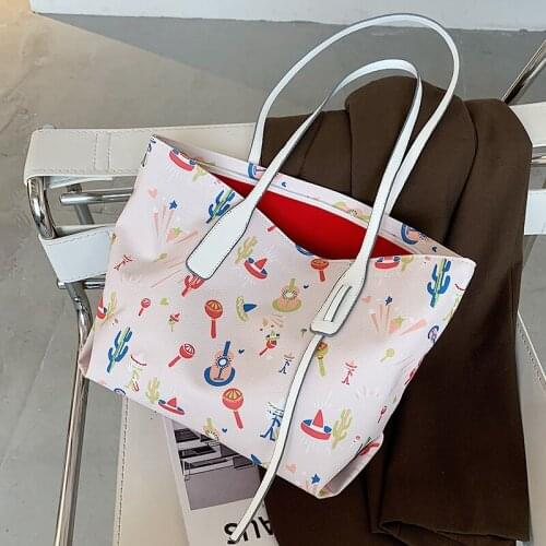 Artificial leather Womens Bags Luxury Shoulder Messenger Bag Crossbody For Women big capacity letter printing wild Ladies bags