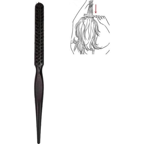 1pc Salon Black Hair Brushes Comb Wood Handle Combing Brush Styling Tools DIY Kit Professional Plastic Hairdressing Combs