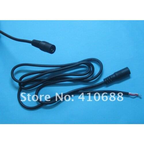 1000 pcs DC Power Jack Female Connector 5.5x2.1mm With Cord Cable 200cm 22AWG