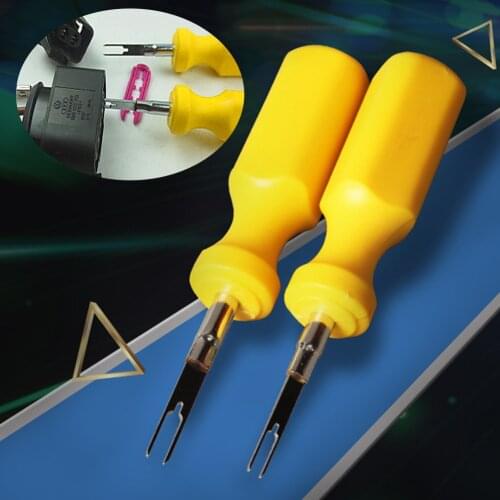 2pcs 2mm 3mm Puller Wiring Connector Terminal Removal Tool Disassemble Car Repair Release Pin Extractor Crimp Kit Professional