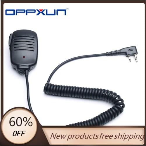 2021 Hot Wholesale 2PIN Hand Mike Microphone for ICOM V8 F21 F11 V82 V85 F26 F22 IC-02AT IC-03AT Walkie Talkie Dropshipping