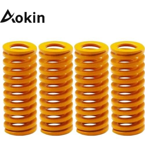 4PCS 3D Printer Parts 10mm OD 25mm Long Spiral Stamping Light Load Compression Mould Die Spring For Ender 3 Anet A8 Hot Bed