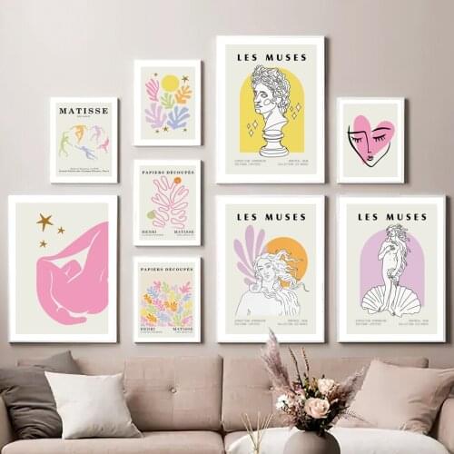 Abstract Starfish Coral Shell LES MUSES Matisse Art Canvas Painting Nordic Posters And Prints Wall Pictures Living Room Decor