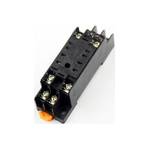 DIN Rail Mounting Plastic Relay Socket Base Holder for 8 Pin Relay PYF08A