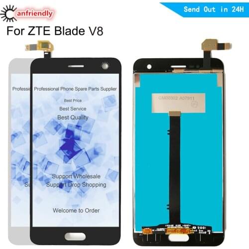 For ZTE Blade V8 BV0800 5.2" LCD Display+Touch Screen Replacement Digitizer with frame Assembly For ZTE Blade V8 V 8 Display