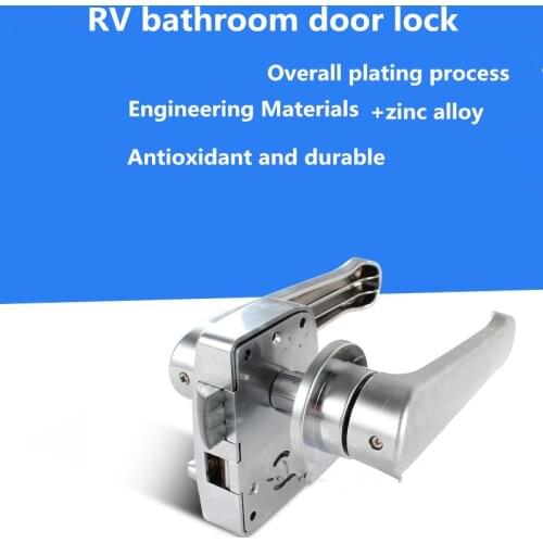 Door lock for RV, home bathroom Handle Bathroom Toilet Twist Turn Lock