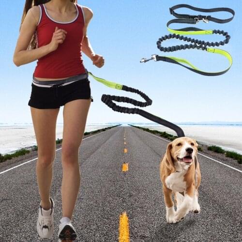 Hands-free Running Walking Pet Dog Lead Reflective Adjustable Puppy Dog Leash for Dogs Chain Pets Dogs Accessories correa perro