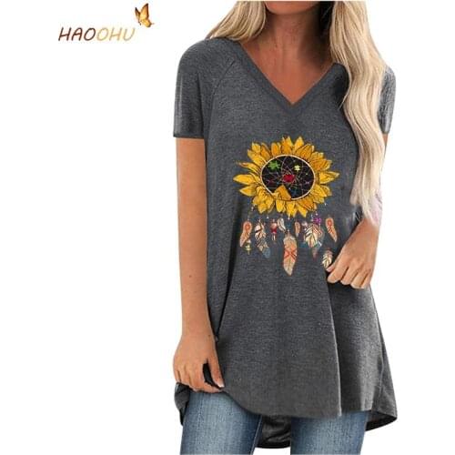 HAOOHU Short Sleeve Women's T-Shirts