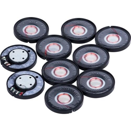Hifi Headset Driver 40mm Headphone Speaker Unit 32 ohm Neodymium Earphone Speaker Repair Parts 10PCS