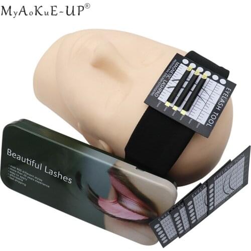 Eyelashes Makeup Tools For Eyelash Extension Hanging Magnetic Scarf Headband Grafting Eye Lash Holder Hanging Headscar