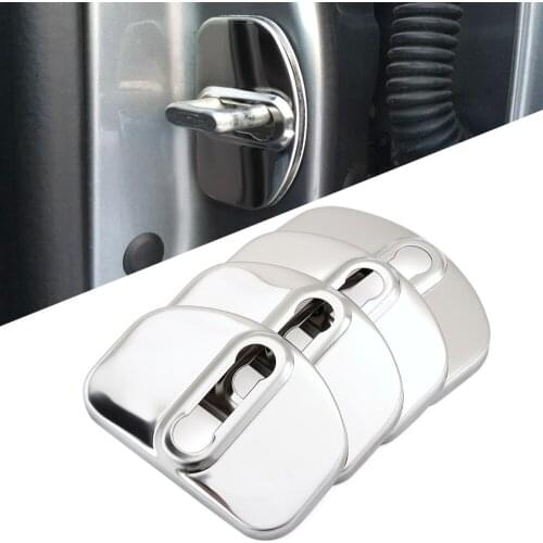 Auto Door Lock Cover Stainless Steel Car Styling Case For Dacia Sandero Stepway For Audi For VW Accessories Car-Styling