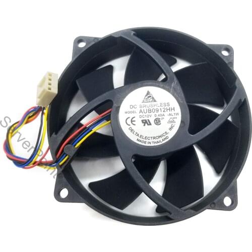 NEW for AUB0912HH DC 12V 0.40A 9cm round DIY air purifier fan