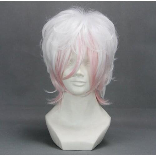 Diabolik Lovers Sakamaki Subaru Cosplay wig Heat Resistance Synthetic Short Hair +Wig Cap