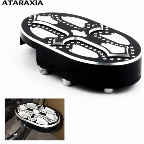 Motorcycle bike CNC Footrest Pedal Pad Cover Brake Foot Pegs Footpegs For Harley Sportster XL883 XL1200 Dyna Wide Glide V-Rod