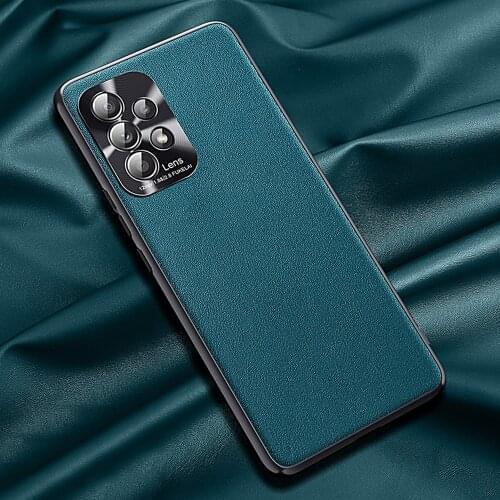 Luxury Hardware plain Case For Samsung A52 A72 Cover Shell Ultra Thin leather Phone Case For Samsung Galaxy A72 A32 A52 5G Cover