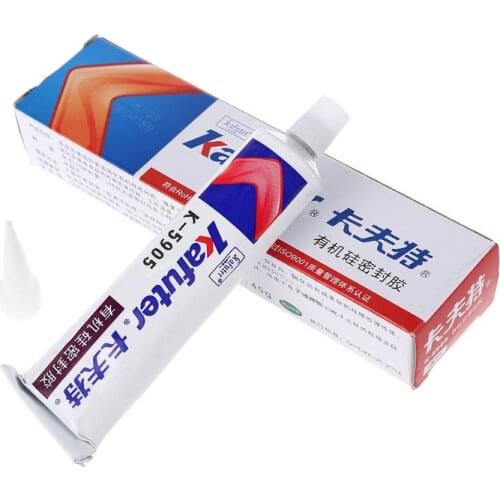 1Pcs Kafuter K-5905RTV Silicone Rubber Electronic Glue Sealant Transparent Organo Silicon Insulation Resistance High Temperature