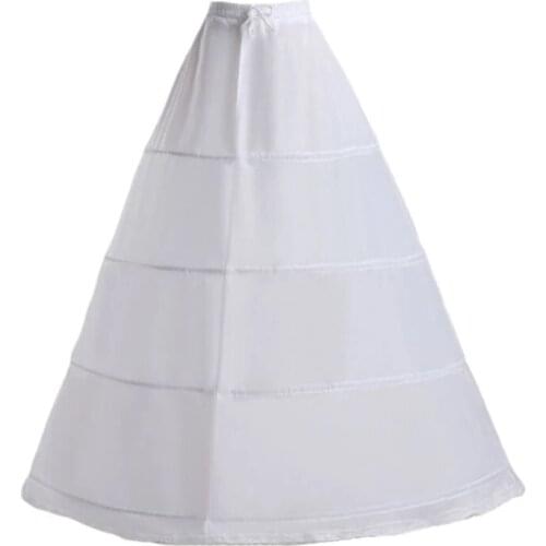 Bride Wedding Dress Hoops Skirt Support Lady Girls Party Prom Ball Dress Inner Substrate Petticoat Long Underskirt