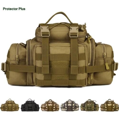 Outdoor MOLLE Tactical Big Waist Bag Hunting Cyling Messenger Bag Climbing Waterproof Phone Camera Pouch Military Camo Pack