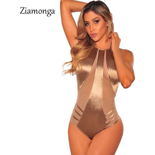 Ziamonga Bodysuit Women Body Suits For Women Sexy Rompers Body Top Womens Sexy Off Shoulder Mesh Bodysuits Casual Playsuits